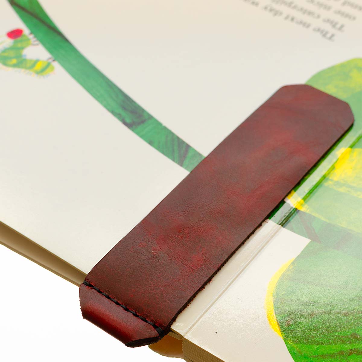 FFF Spine Bookmark in Chromexcel Life Red — front view