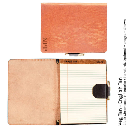 FFFolio Legal Brief Slim in Veg Tan English Tan — front view