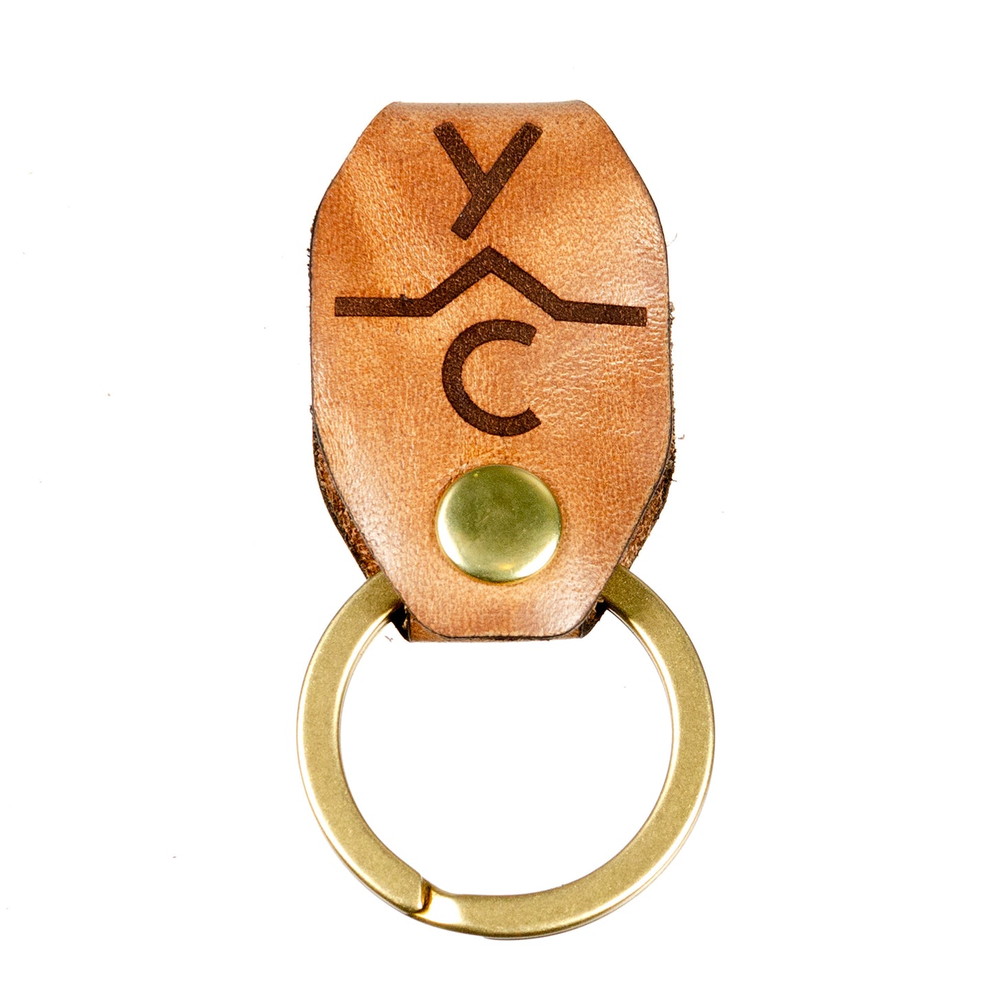 Ring Clip in Chromexcel Espresso (Natural) — front view