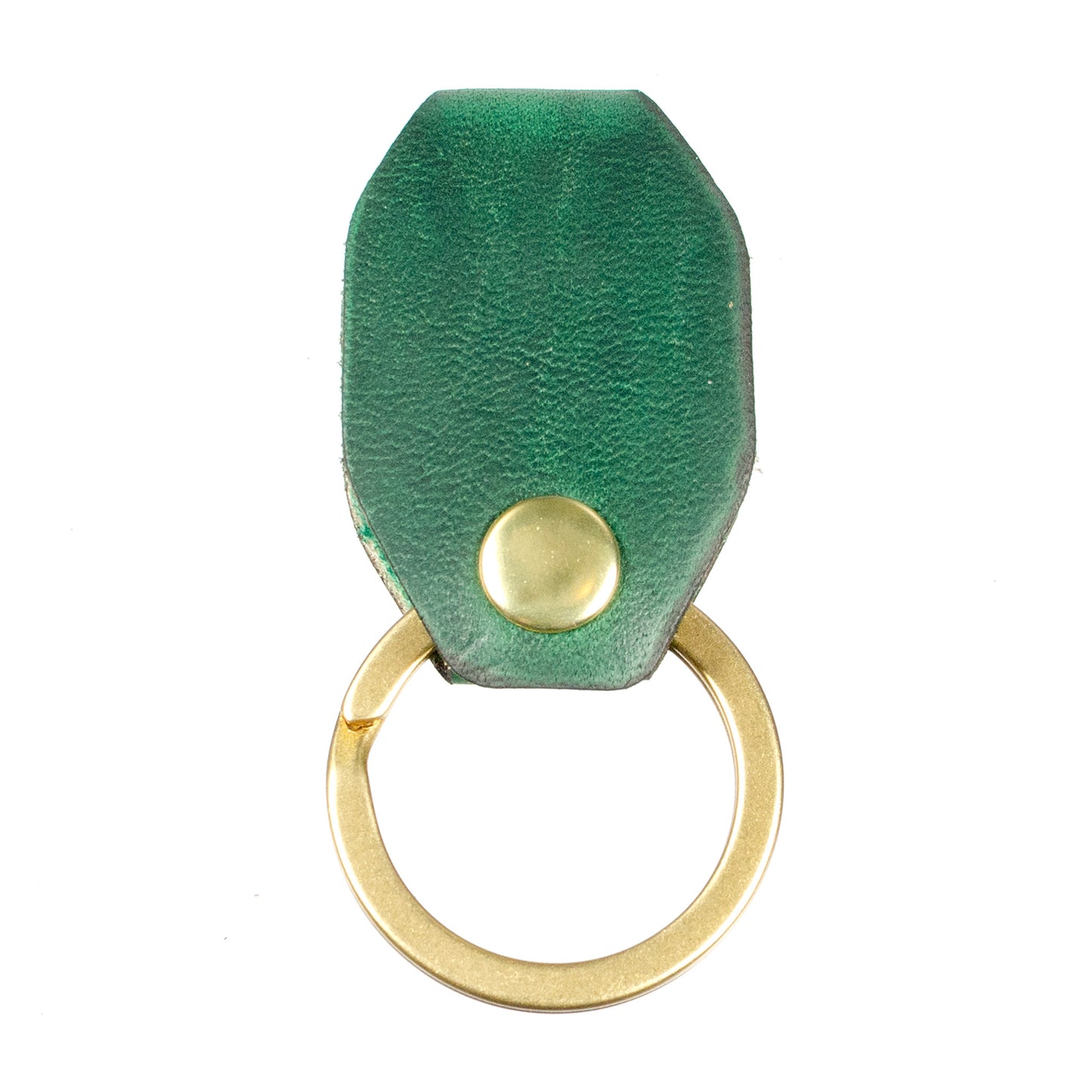 Ring Clip in Chromexcel Kelly Green — front view