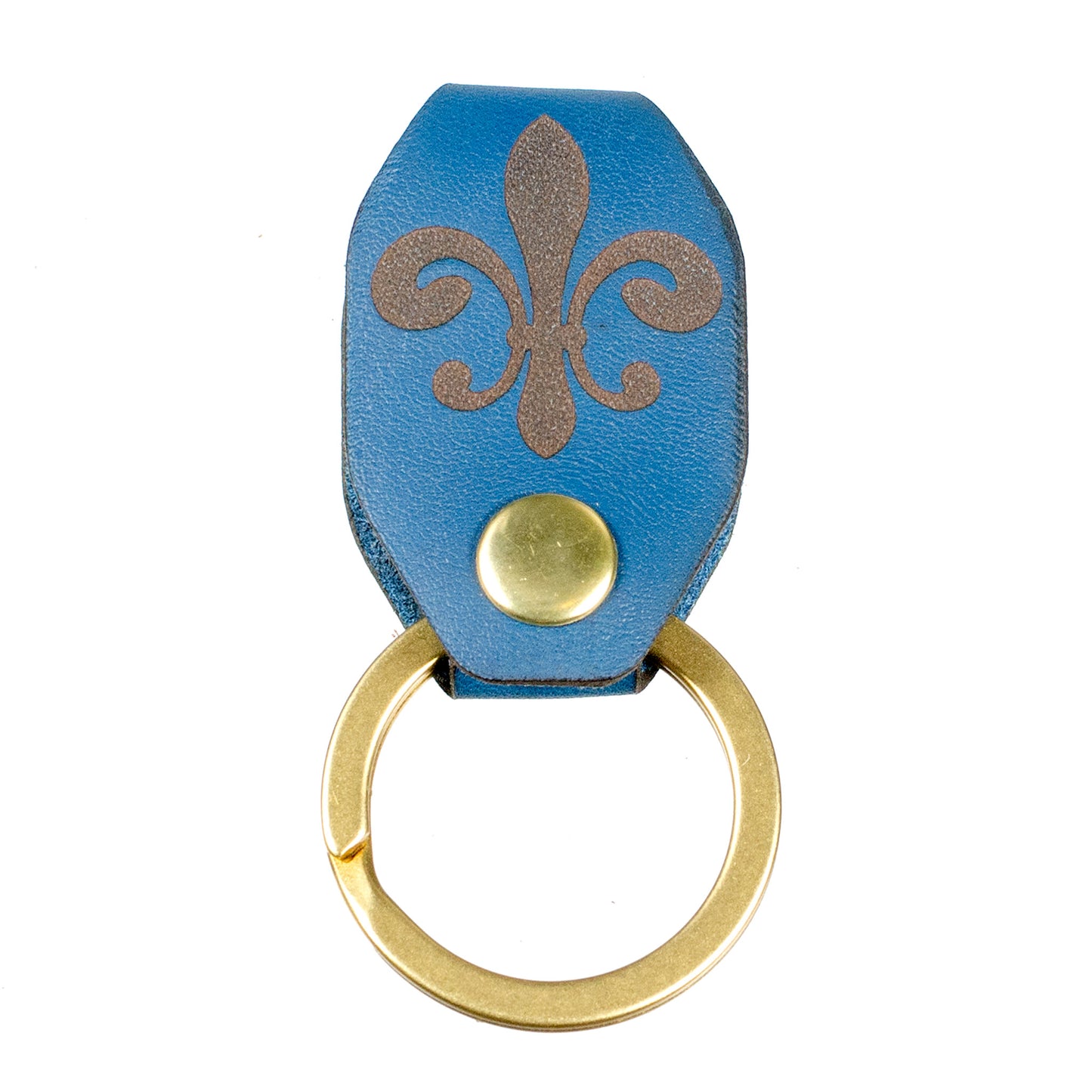 Ring Clip in Latigo Regatta Blue — front view
