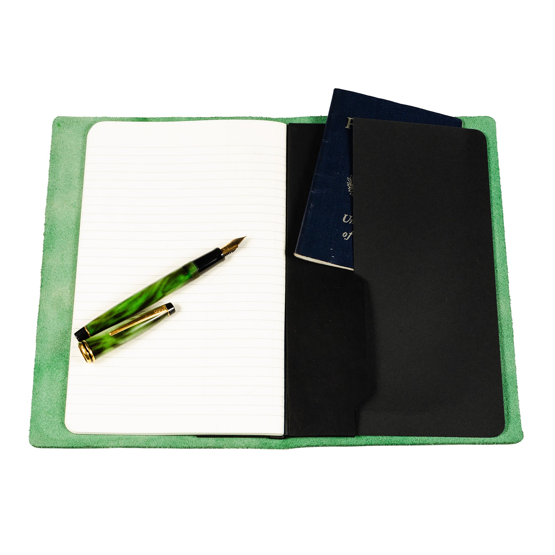 Slip Notebook Cover Custom Series — lifestyle shot showing journal in cover