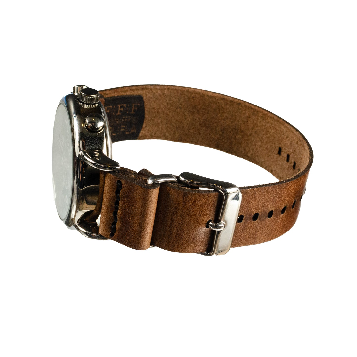 Side-Piece Watchband Standard — flat lay showing band at 16mm