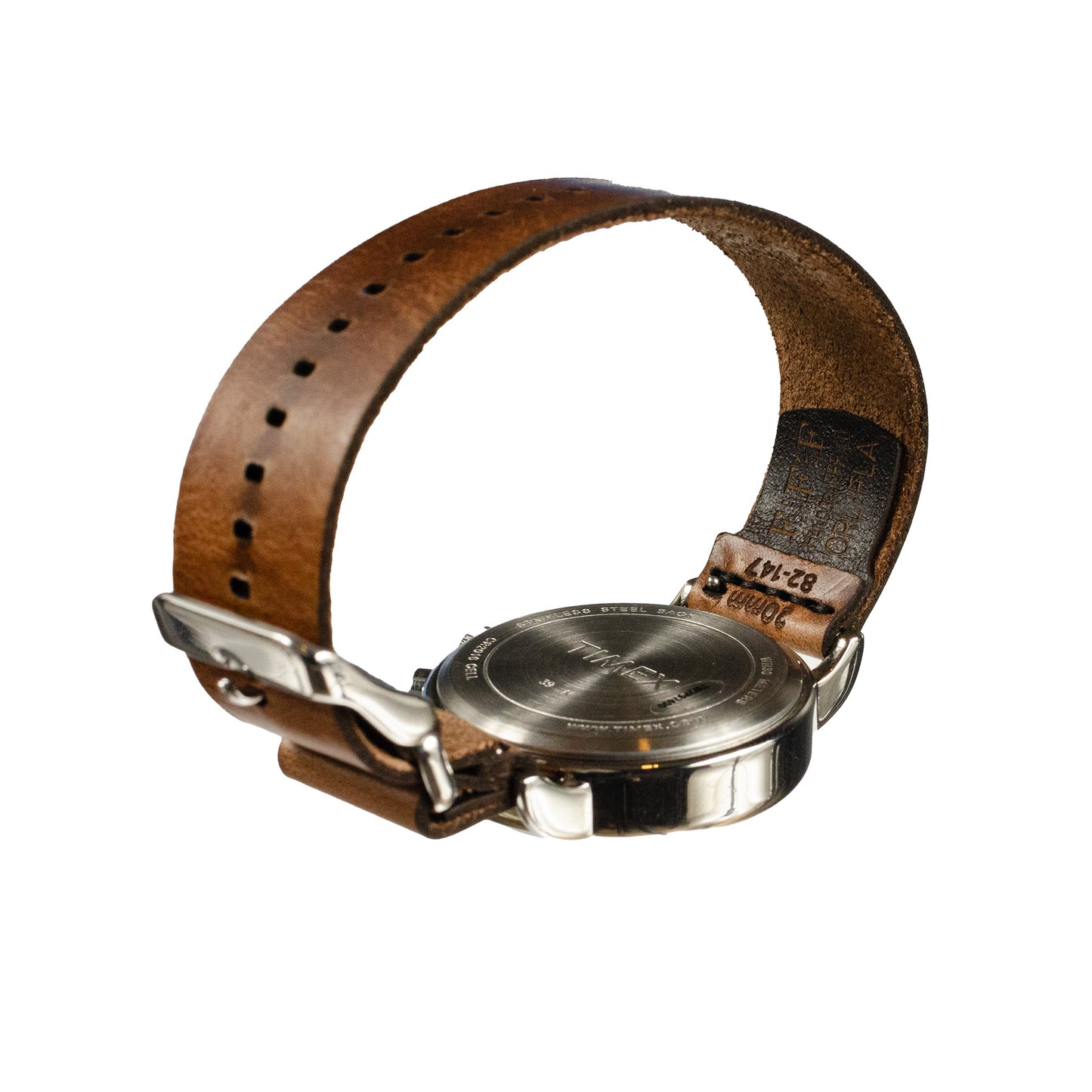 Side-Piece Watchband Standard — detail showing side-closure topsy-tails mechanism