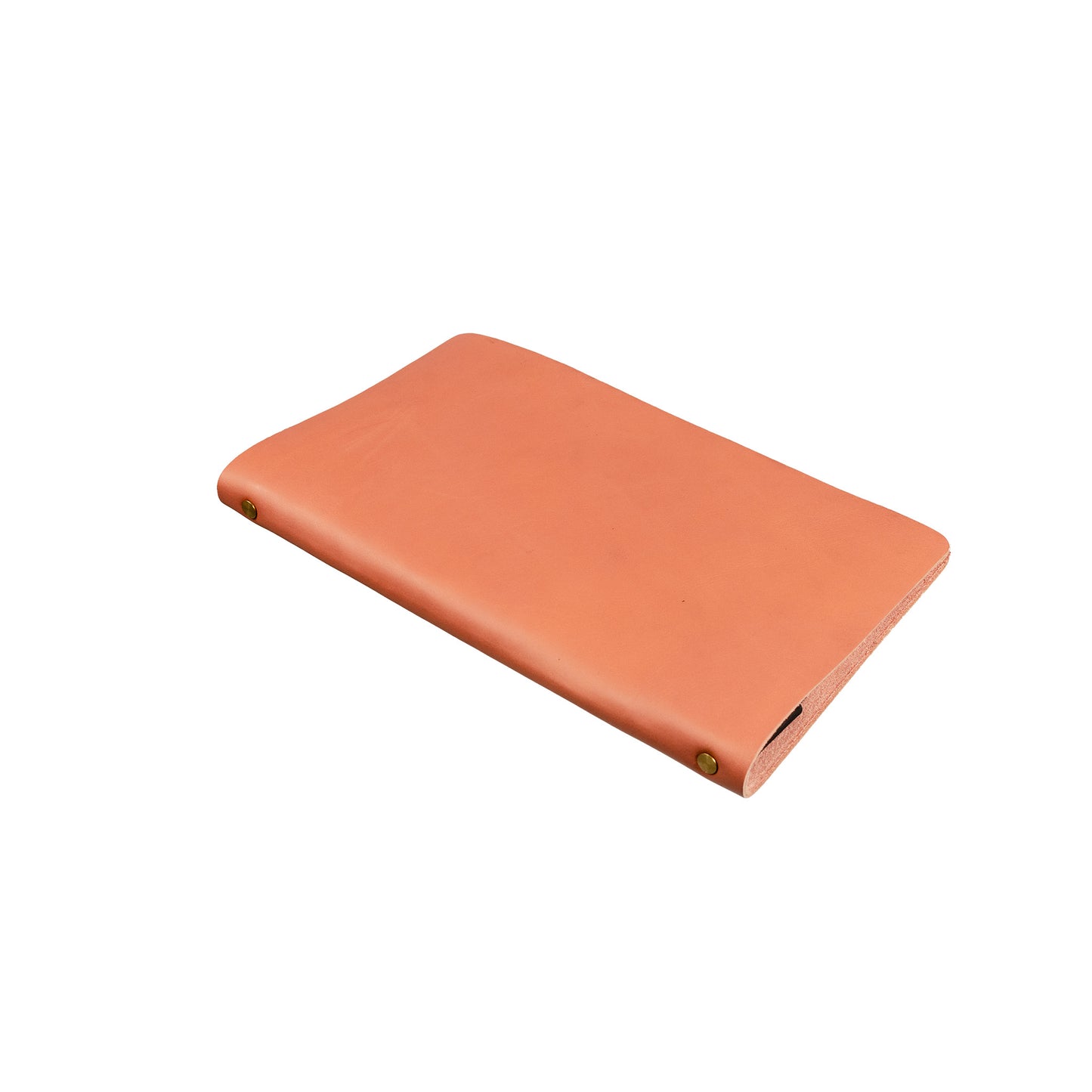 Slip Notebook Cover Custom Series in Veg Tan Blush Pink — front view