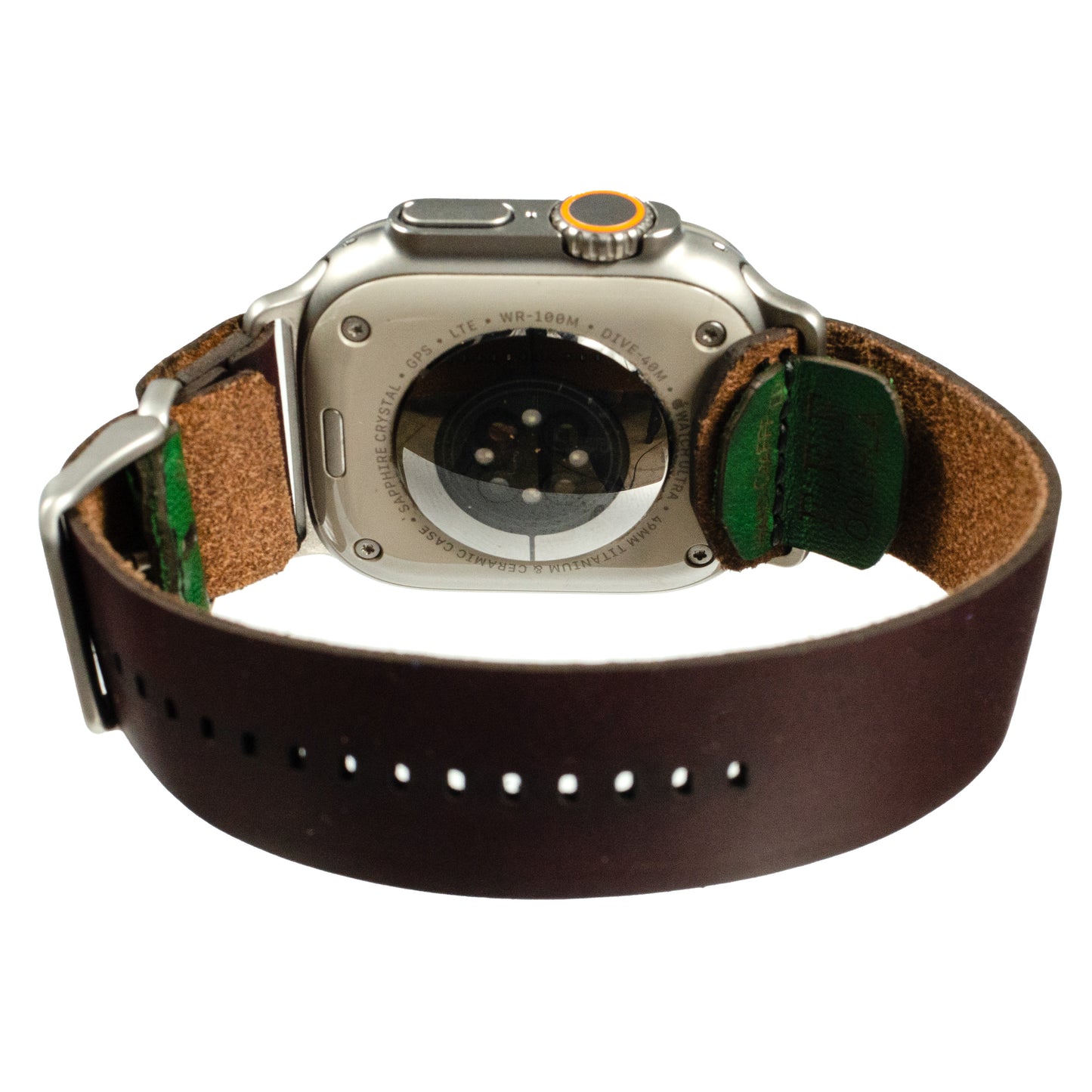Side-Piece Watchband Apple Watch — size comparison showing 38/40/41mm vs 42/44/45mm