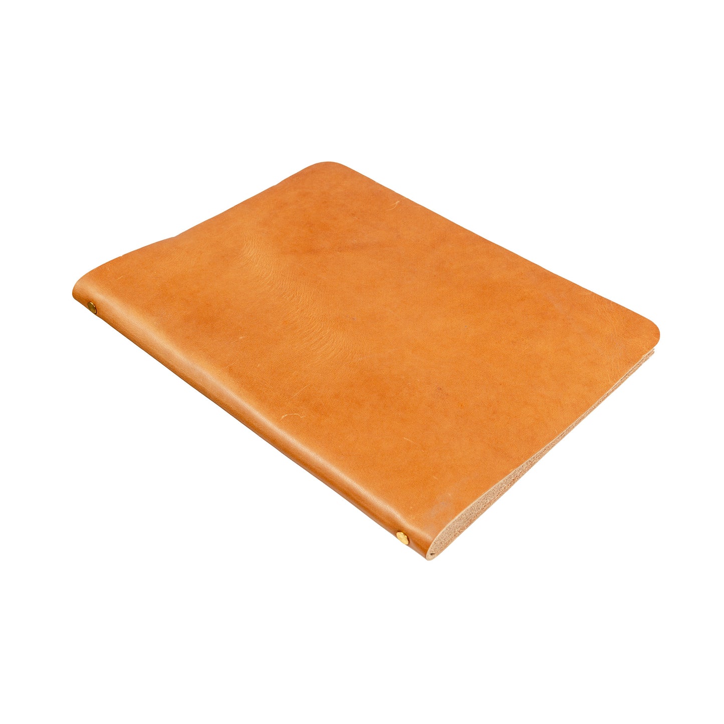 Slip Notebook Cover Custom Series in Veg Tan Dublin Ale — front view