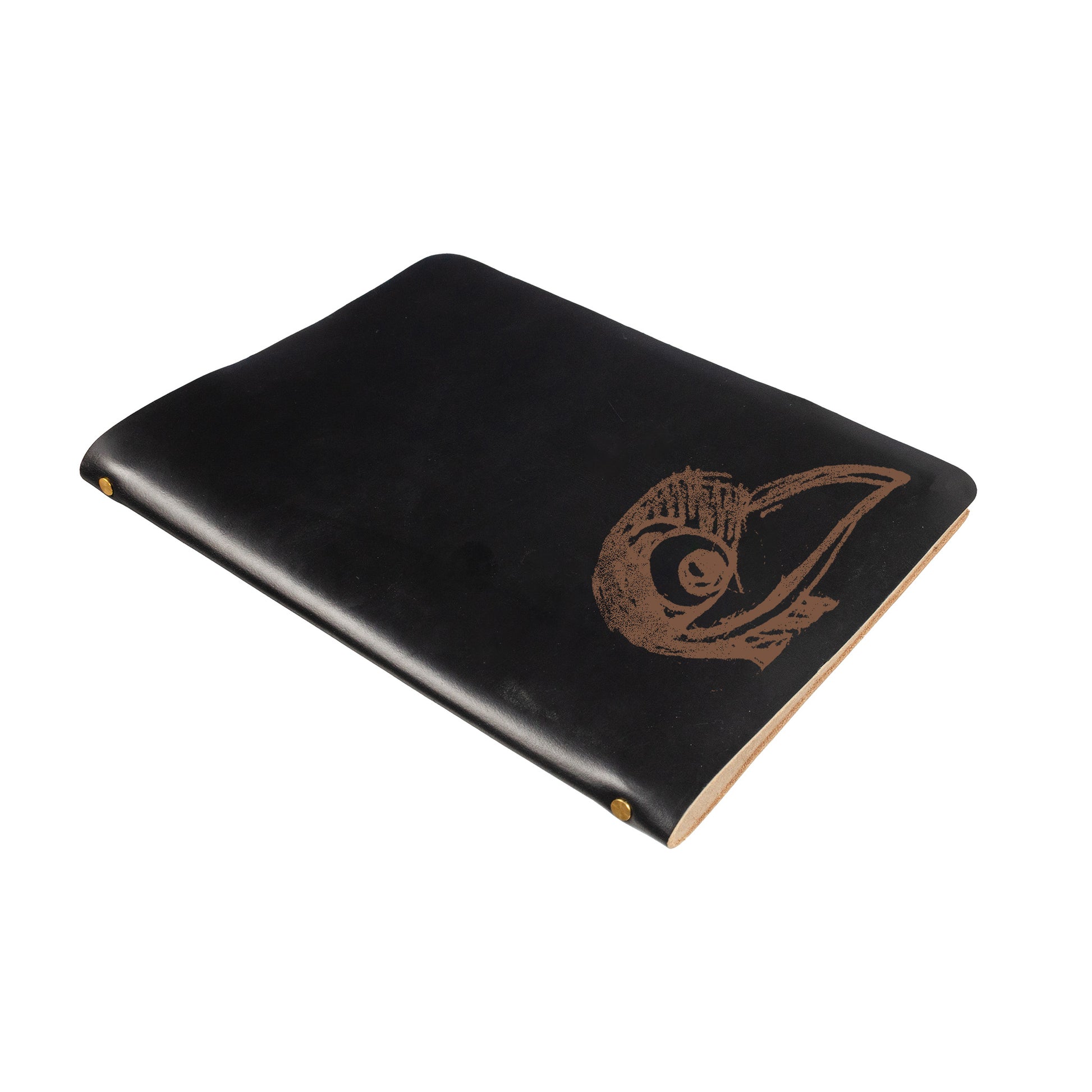 Slip Notebook Cover Custom Series in Chromexcel Black — front view