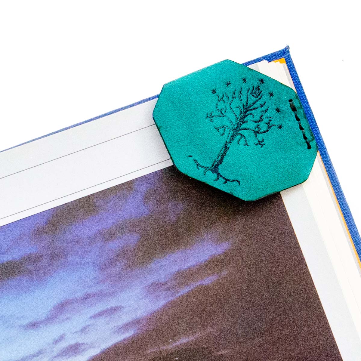 FFF Corner Bookmark in Latigo Teal — front view