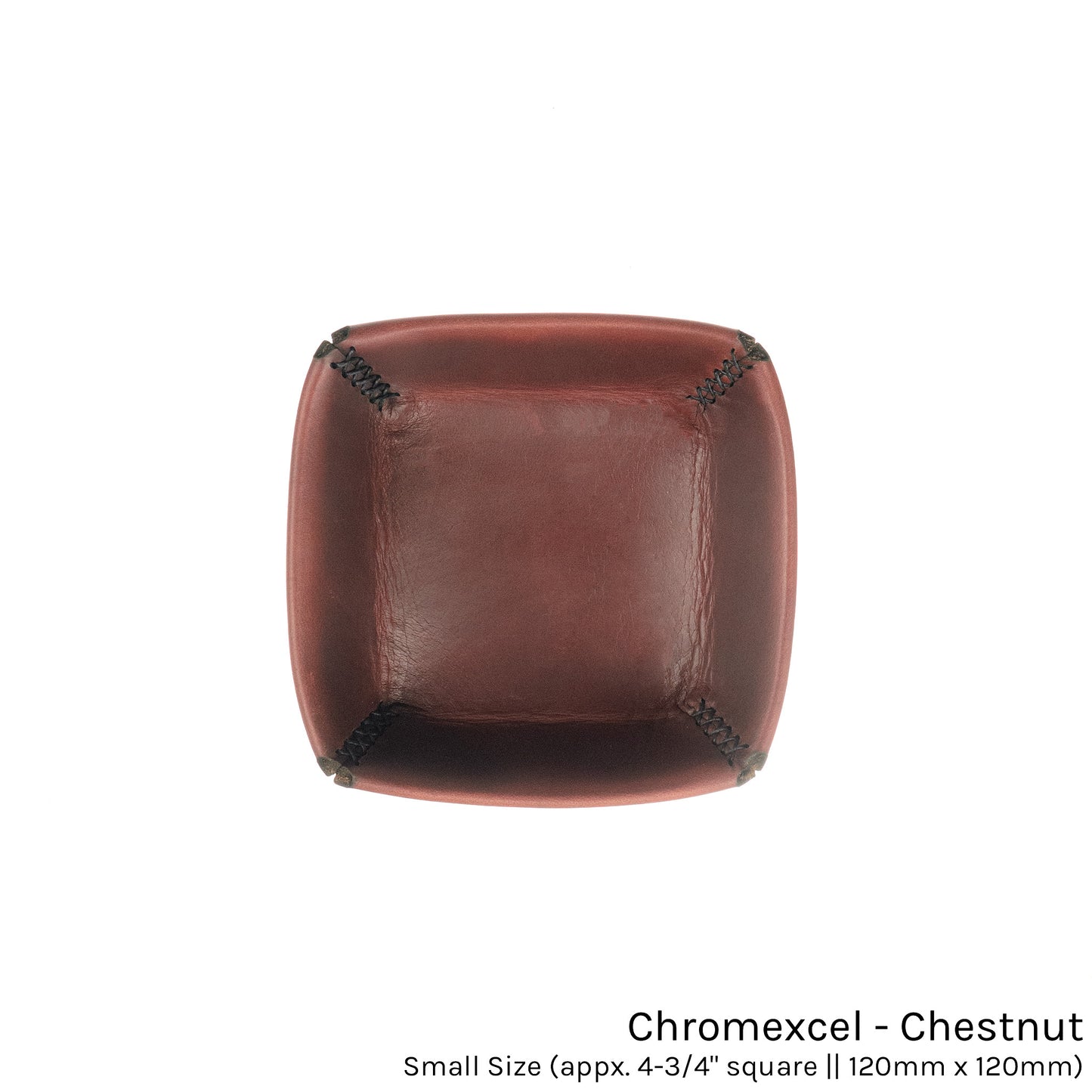 FFF Valet Tray in Chromexcel Chestnut Tan — front view