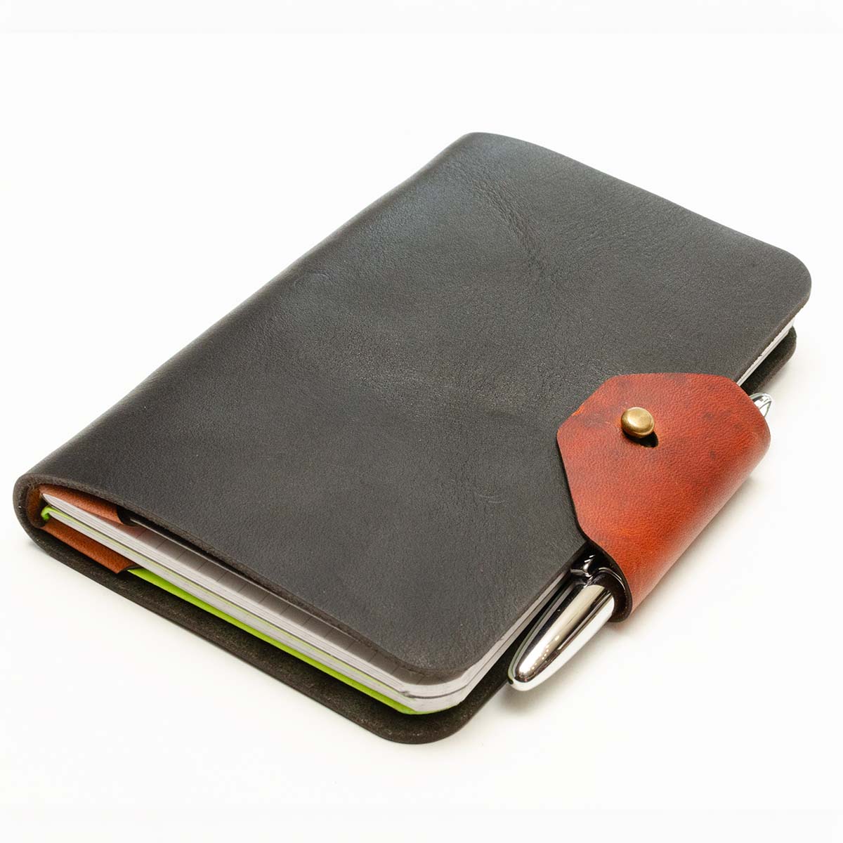 Mini Slot Field Notes — side profile showing slim silhouette