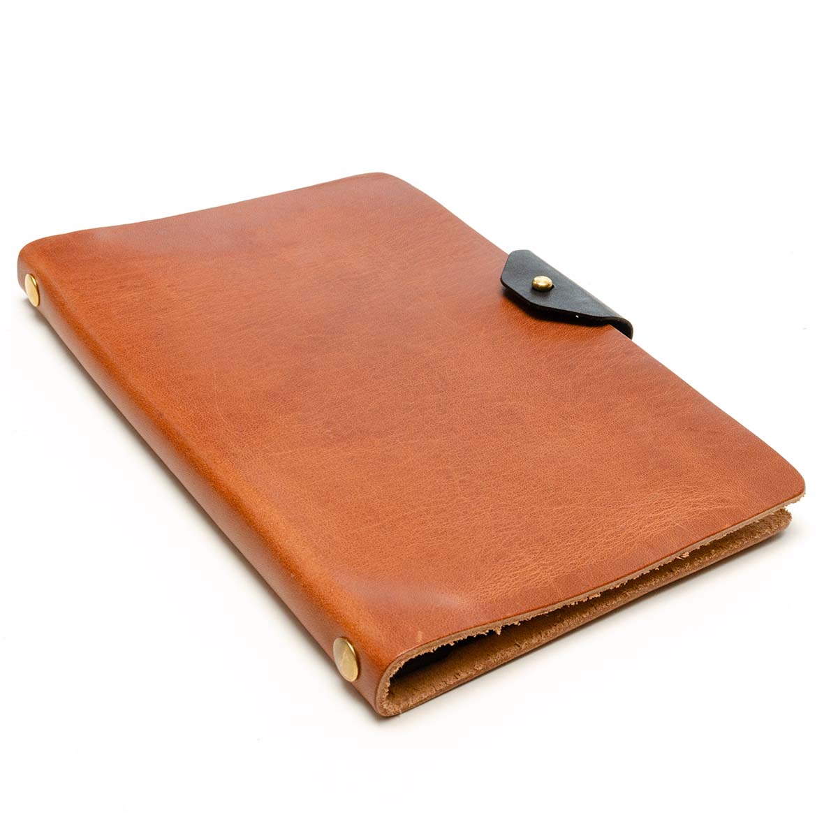 Slot Notebook Cover in Veg Tan English Tan — front view