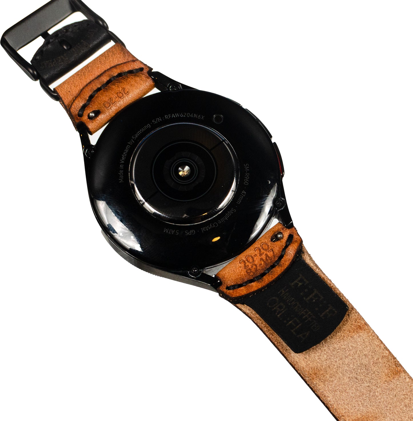 Side-Piece Watchband Samsung Galaxy — rear detail showing spring bar attachment