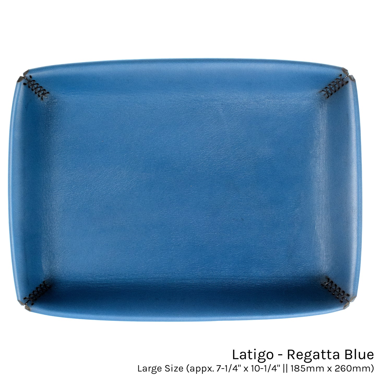 FFF Valet Tray in Latigo Regatta Blue — front view