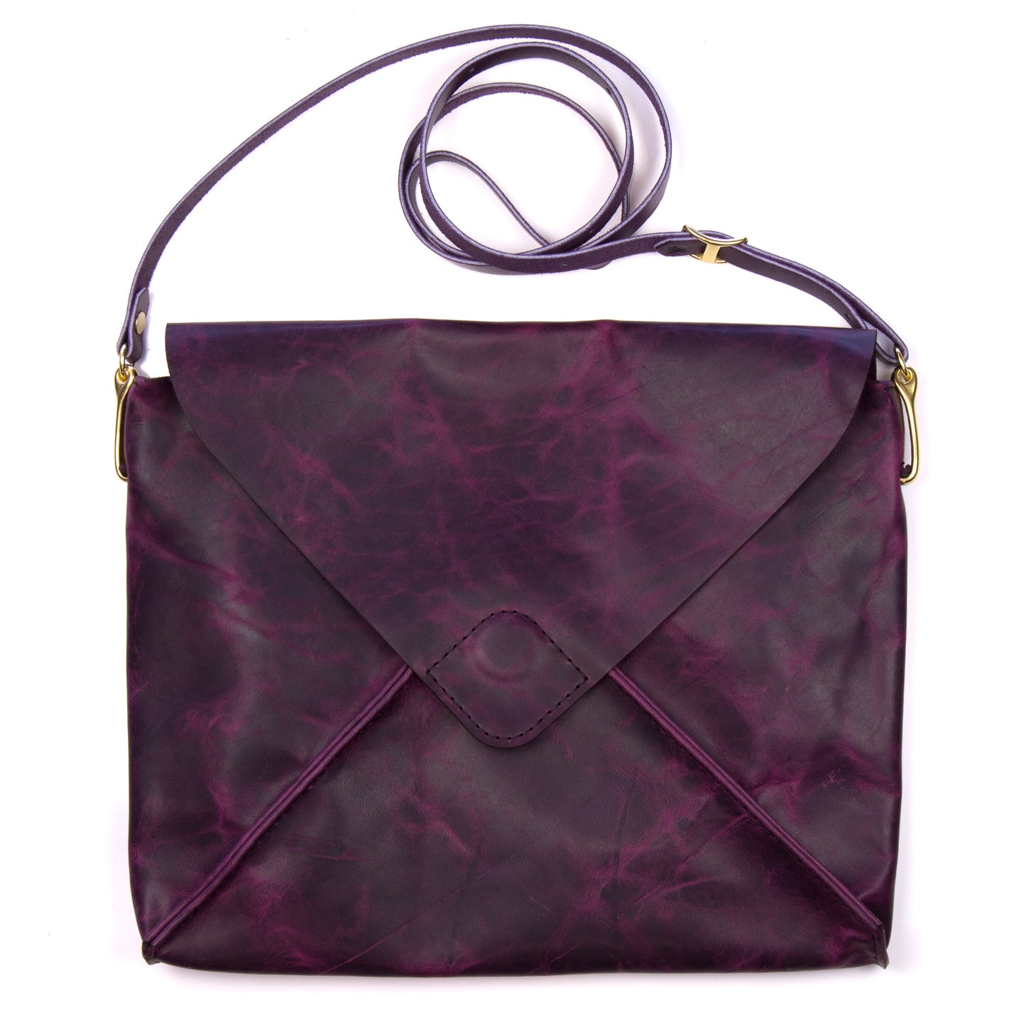 Nickel Bag — detail showing zipper pull and leather construction