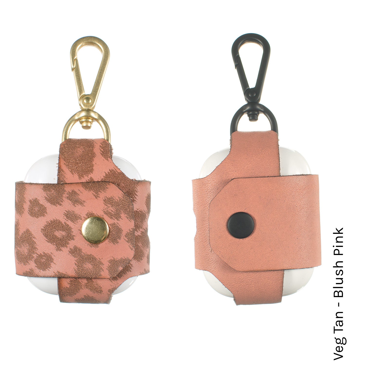 AirPod AirPouch in Veg Tan Blush Pink — front view