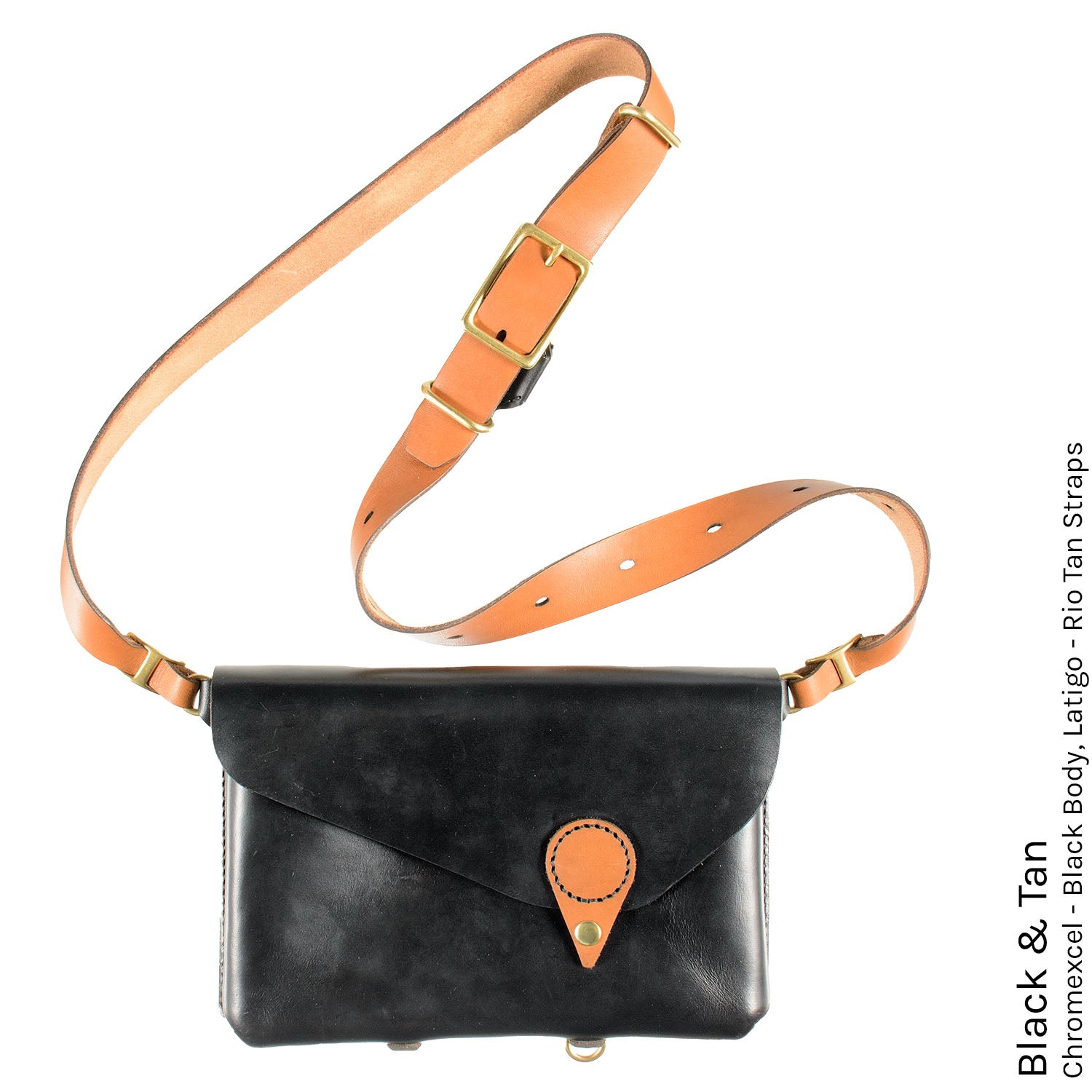 FFFanny in Black & Tan colorway — front view