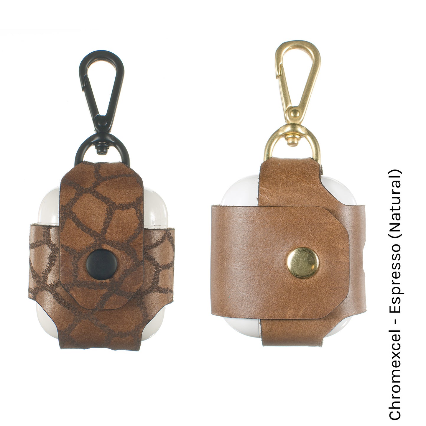 AirPod AirPouch in Chromexcel Espresso (Natural) — front view