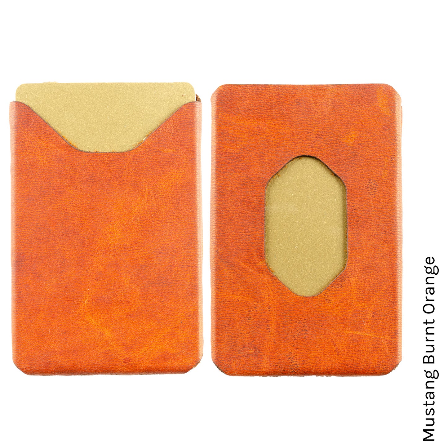 Six Pack Wallet in Mustang Burnt Orange — front view