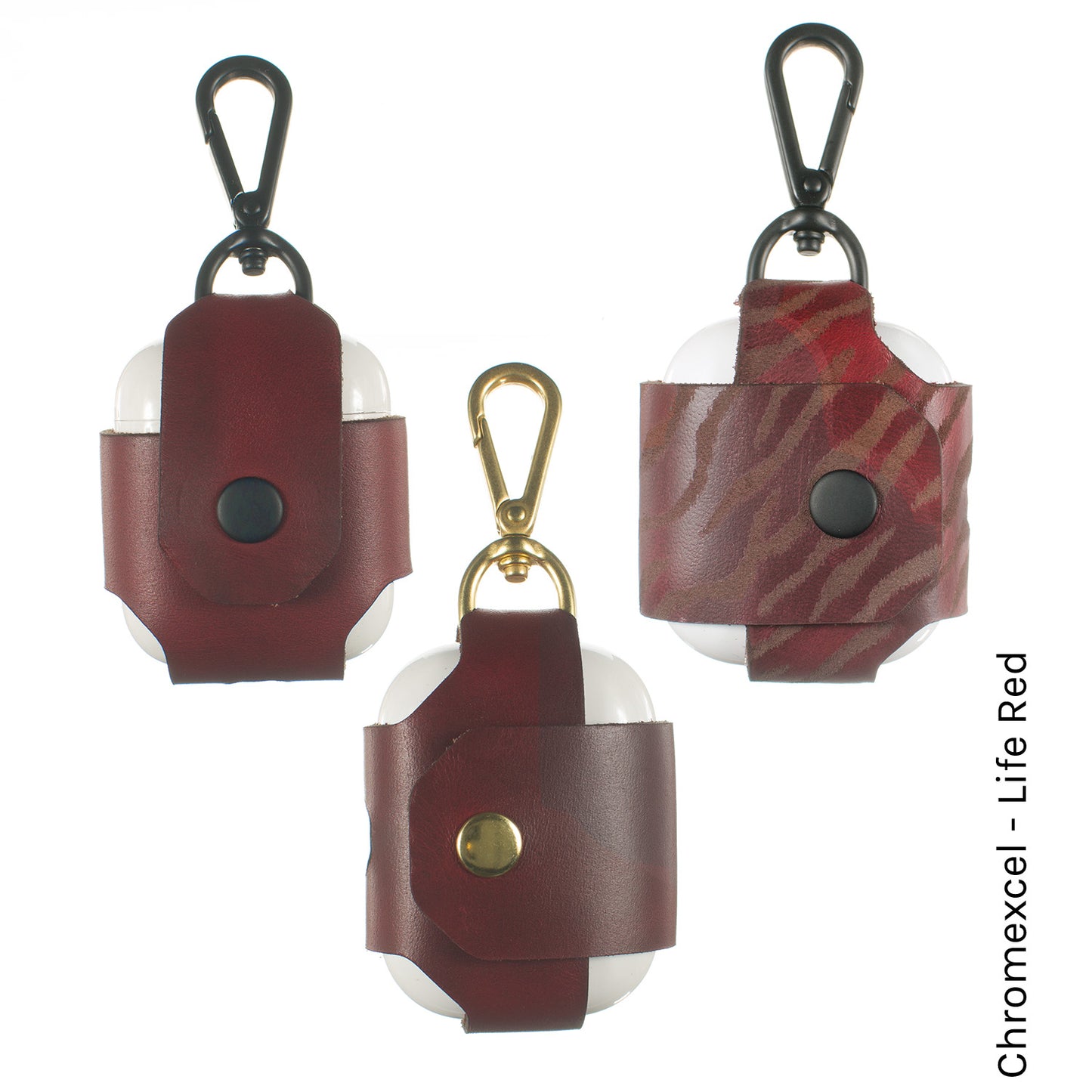 AirPod AirPouch in Chromexcel Life Red — front view