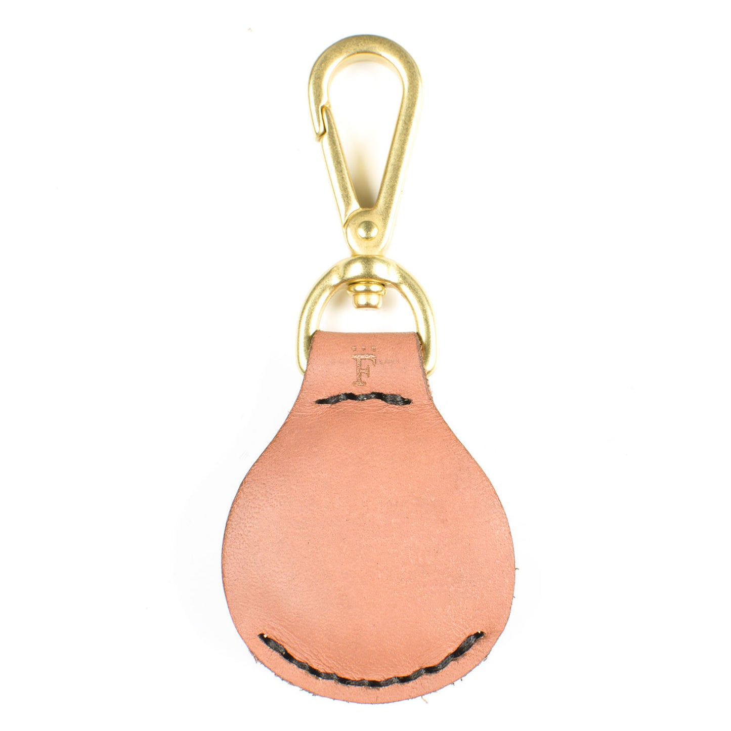 AirTag FFFob Clip — lifestyle shot clipped to bag or luggage