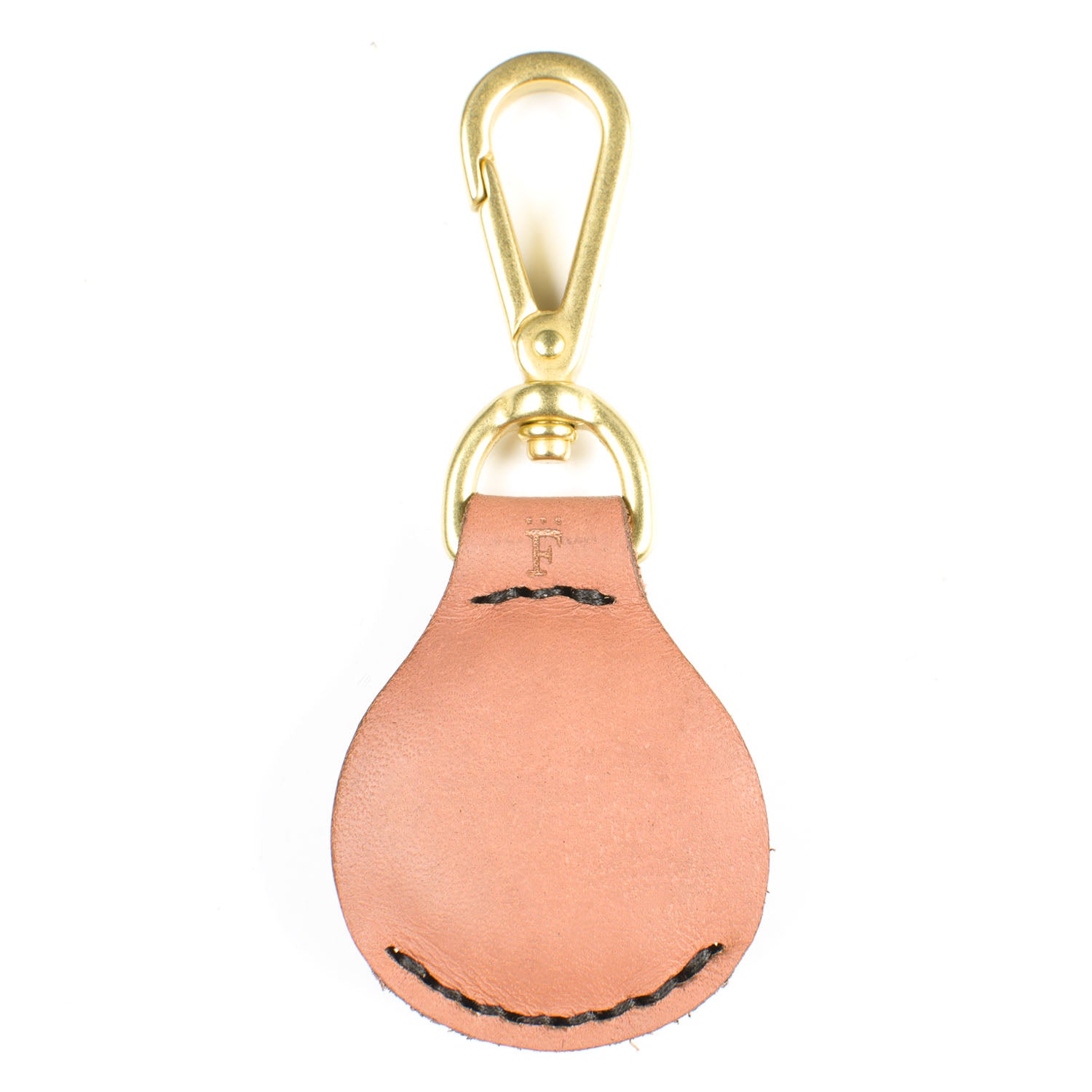AirTag FFFob Clip — lifestyle shot clipped to bag or luggage