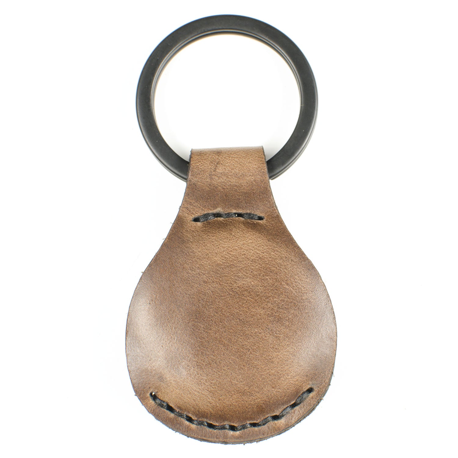 AirTag FFFob Key Ring in Chromexcel Espresso (Natural) — front view