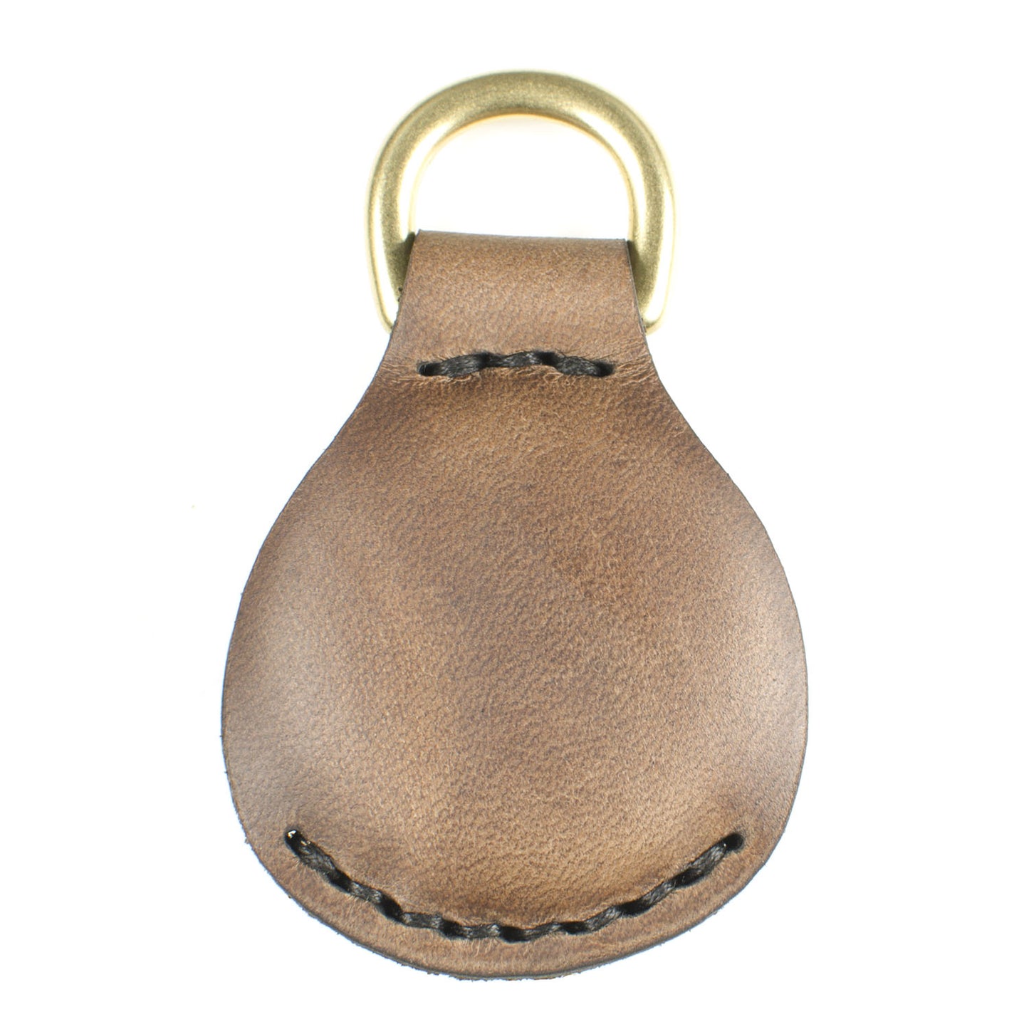 AirTag FFFob LayFlat in Chromexcel Espresso (Natural) — front view