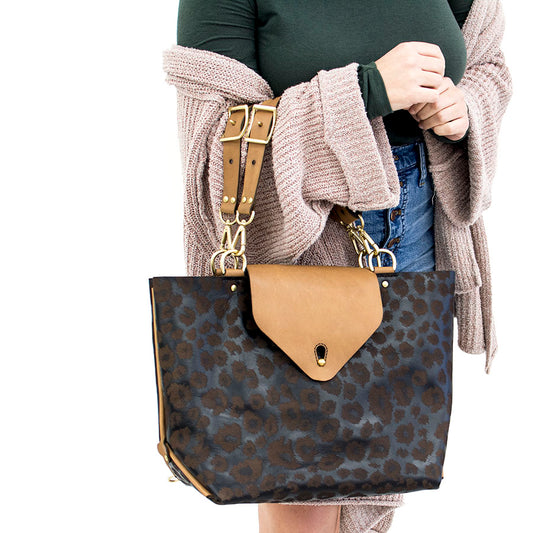 Three-Way Bag — lifestyle shot showing crossbody configuration