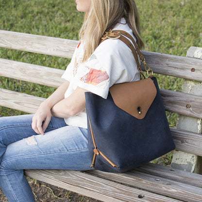Three-Way Bag — back panel view showing strap attachment points