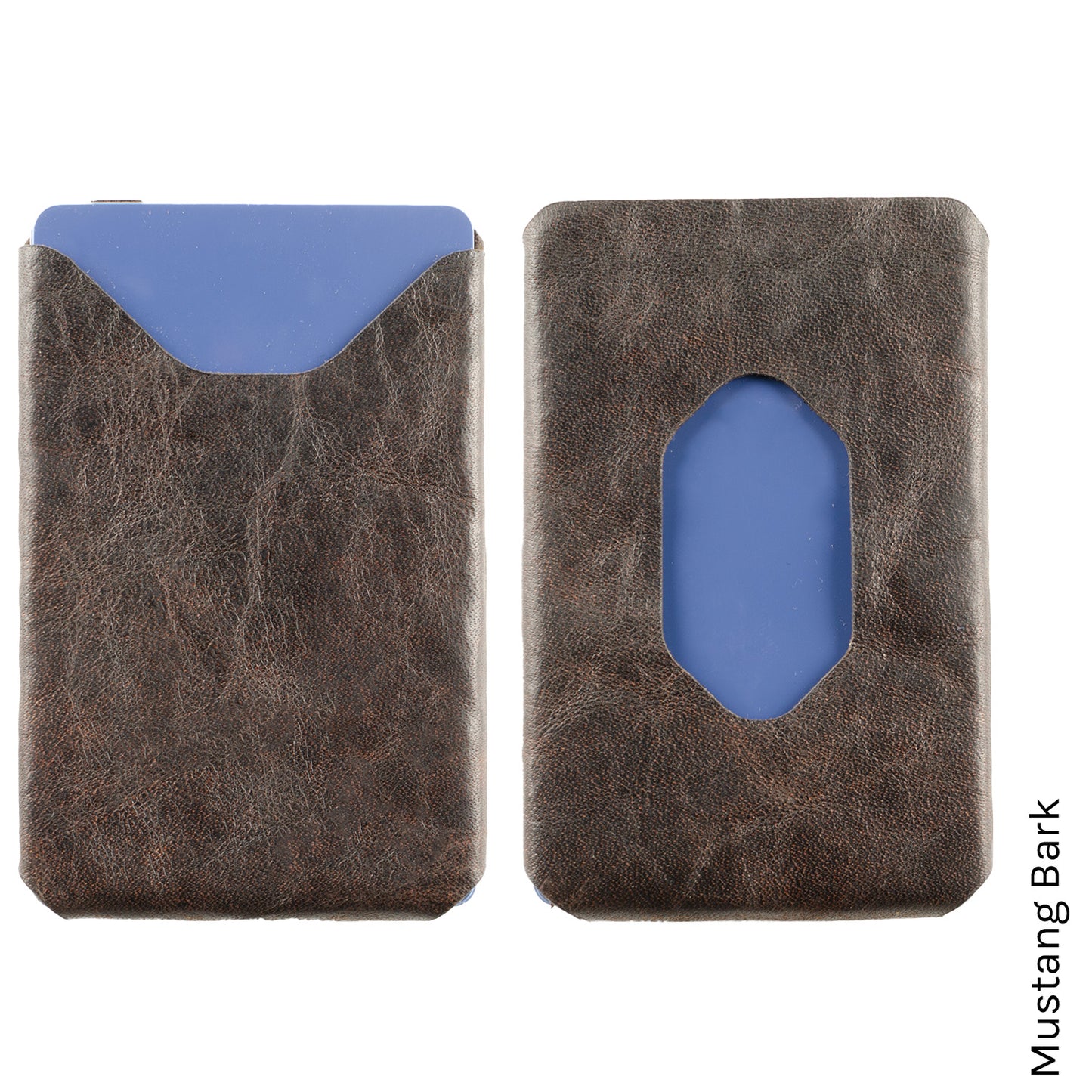 Six Pack Wallet in Mustang Bark — front view