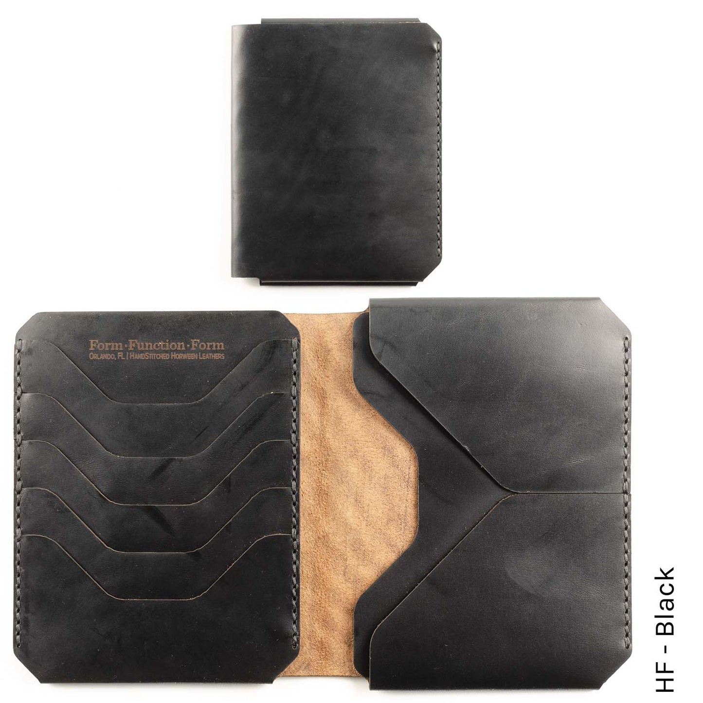 JetSet Passport Wallet in HF Black — front view