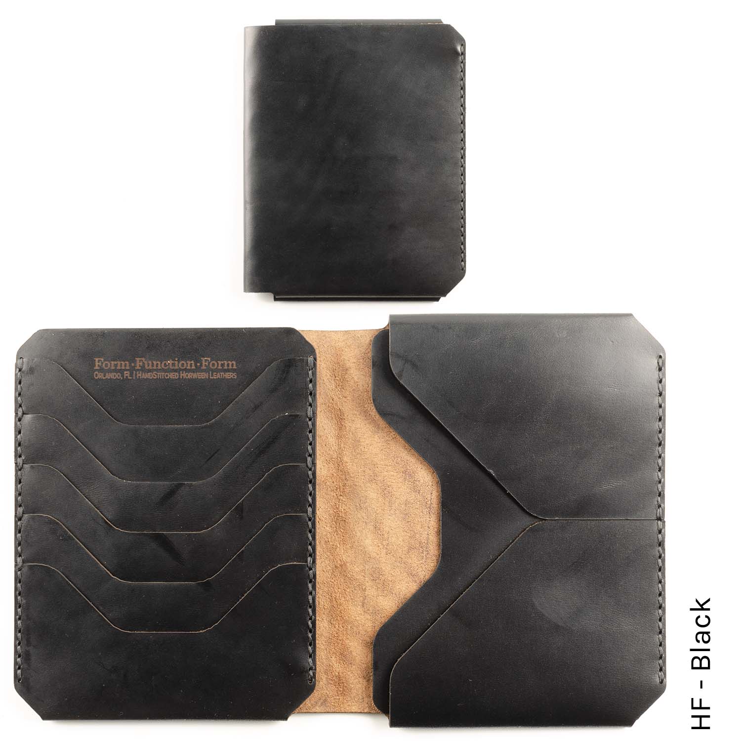 JetSet Passport Wallet in HF Black — front view