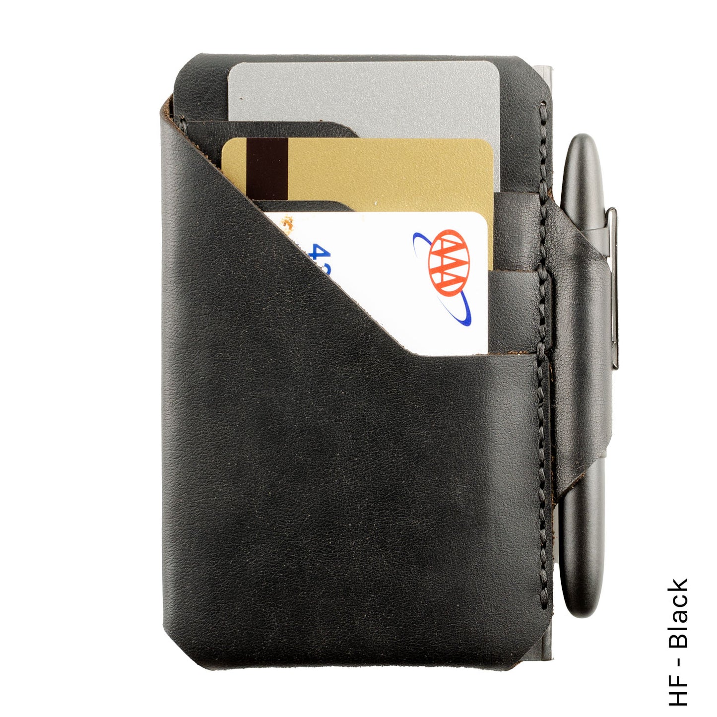 Archslim Wallet in HF Black — front view