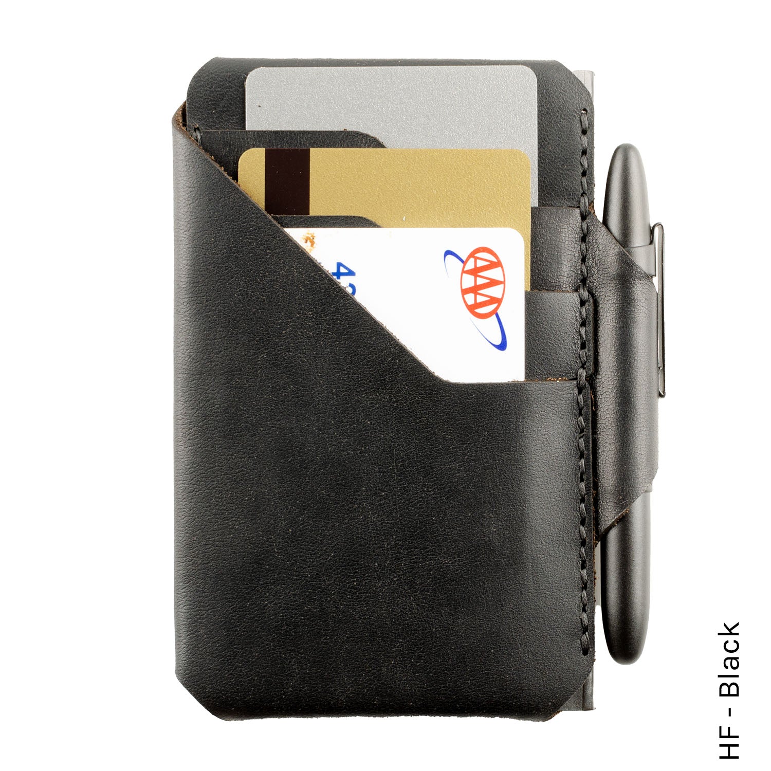 Archslim Wallet in HF Black — front view