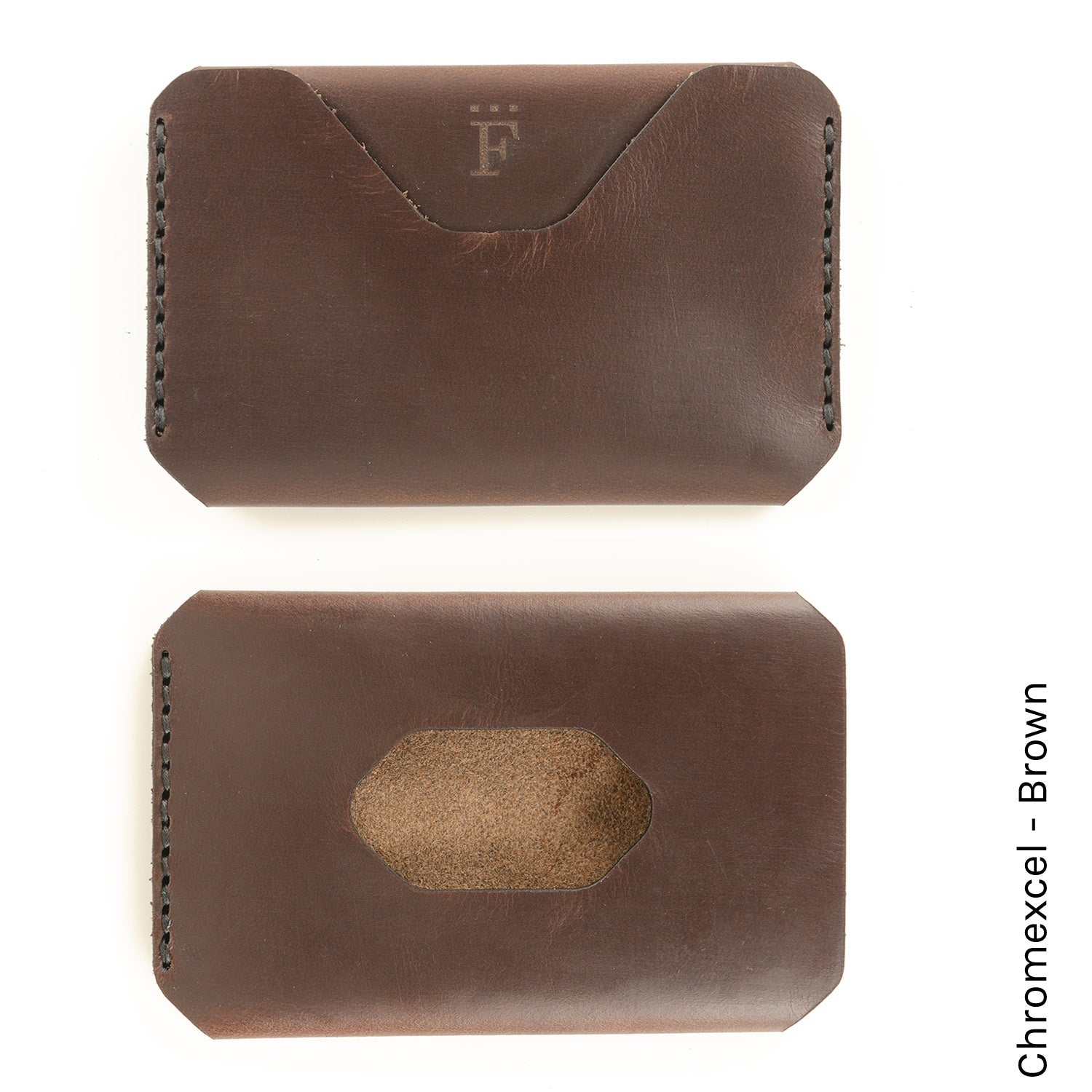 Side Hustle Wallet in Chromexcel Brown — front view