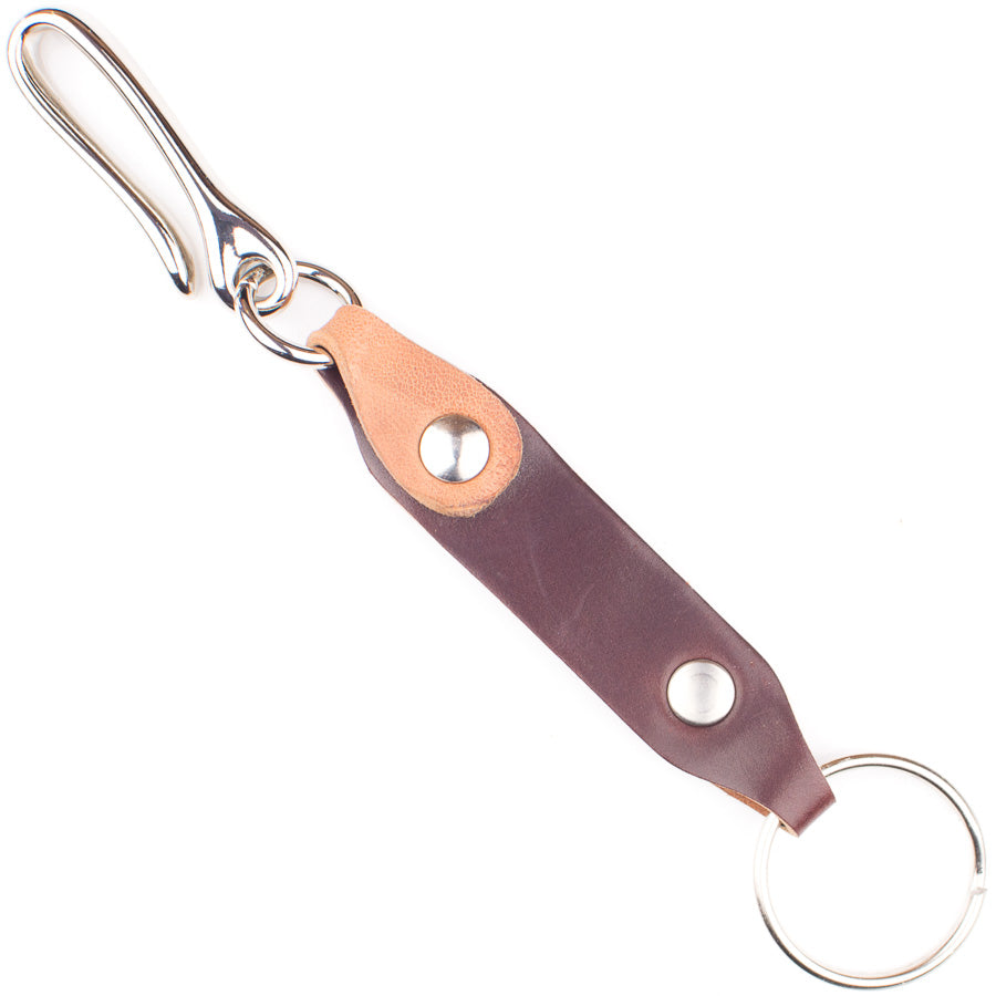 Short Leash Fob Cordovan in Shell Cordovan Oxblood (Color 4) — front view