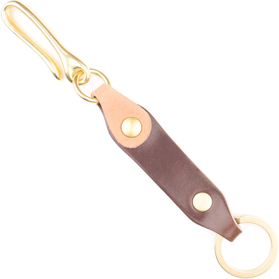 Short Leash Fob Cordovan in Shell Cordovan Armagnac — front view