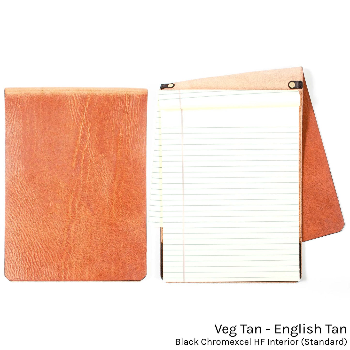 FFFolio Legal Pad Cover in Veg Tan English Tan — front view