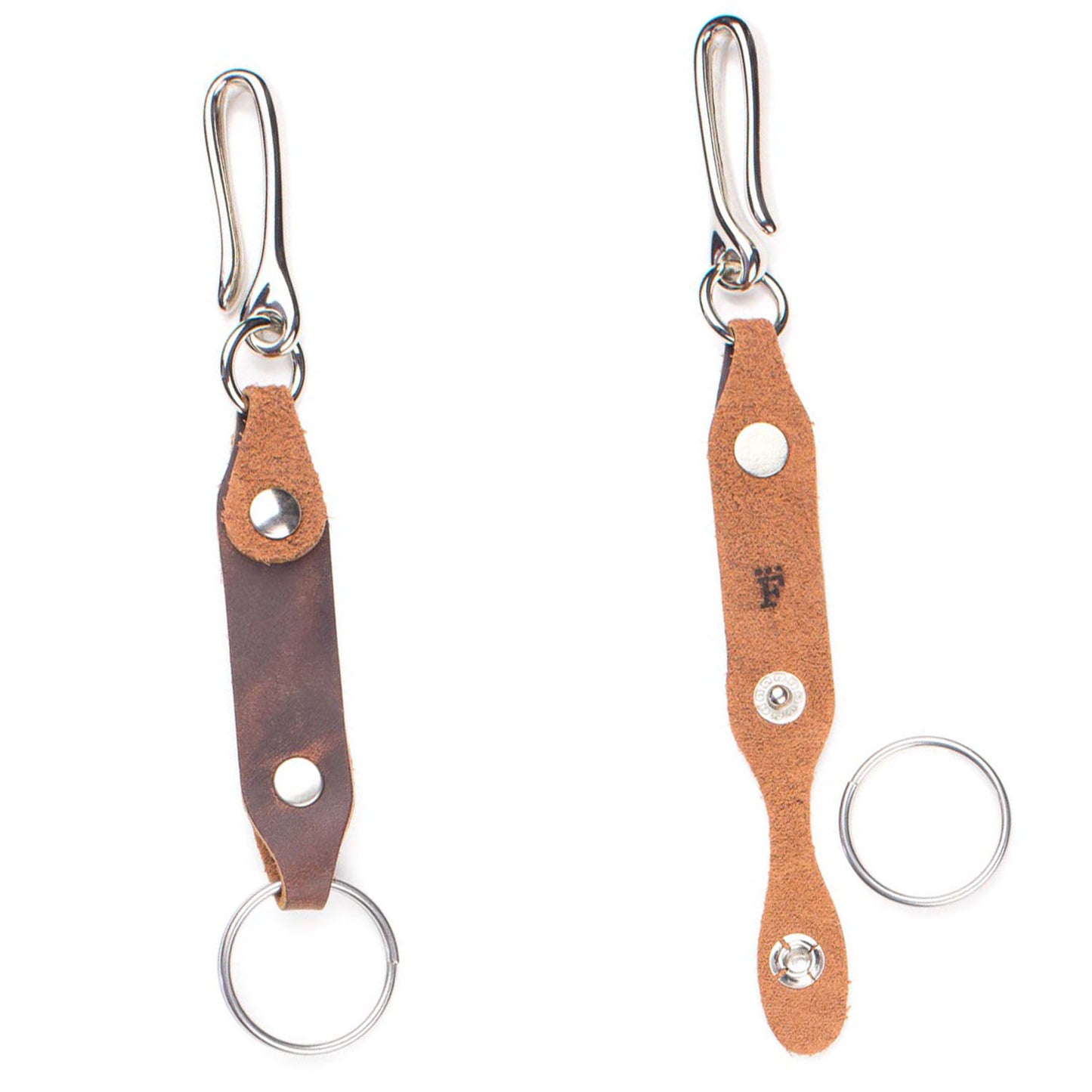 Short Leash Fob in Predator Dark Tan — front view