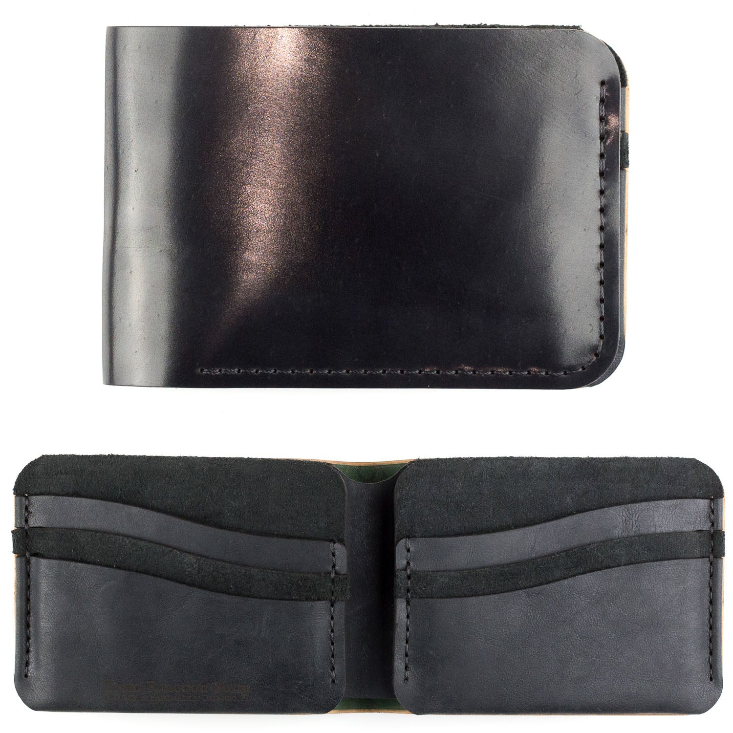 George Bifold Cordovan in Black Cordovan / Black HF interior — front view