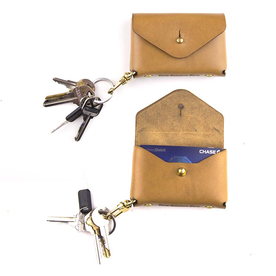 Keyllet Keychain Wallet — hero shot showing compact Horween leather keychain wallet