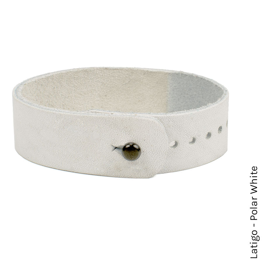 FFF Button-Stud Watchband Adjustable — lifestyle shot on dress watch