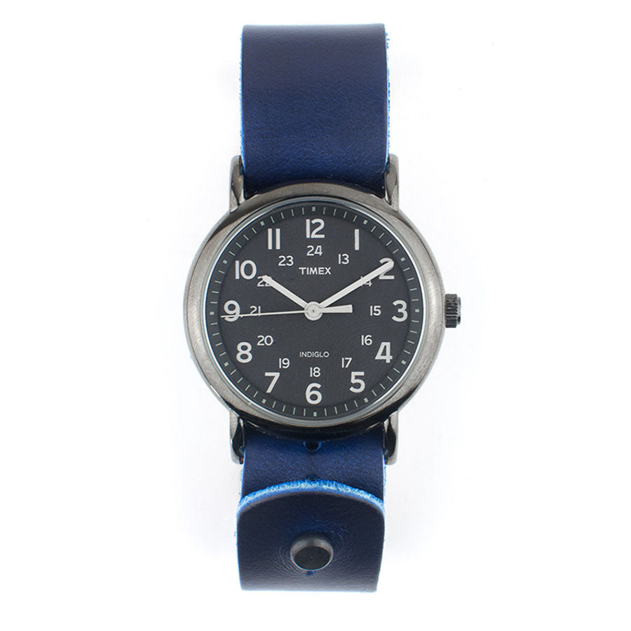 Timex 38mm Night Weekender with 20mm FFF Watchband — flat lay