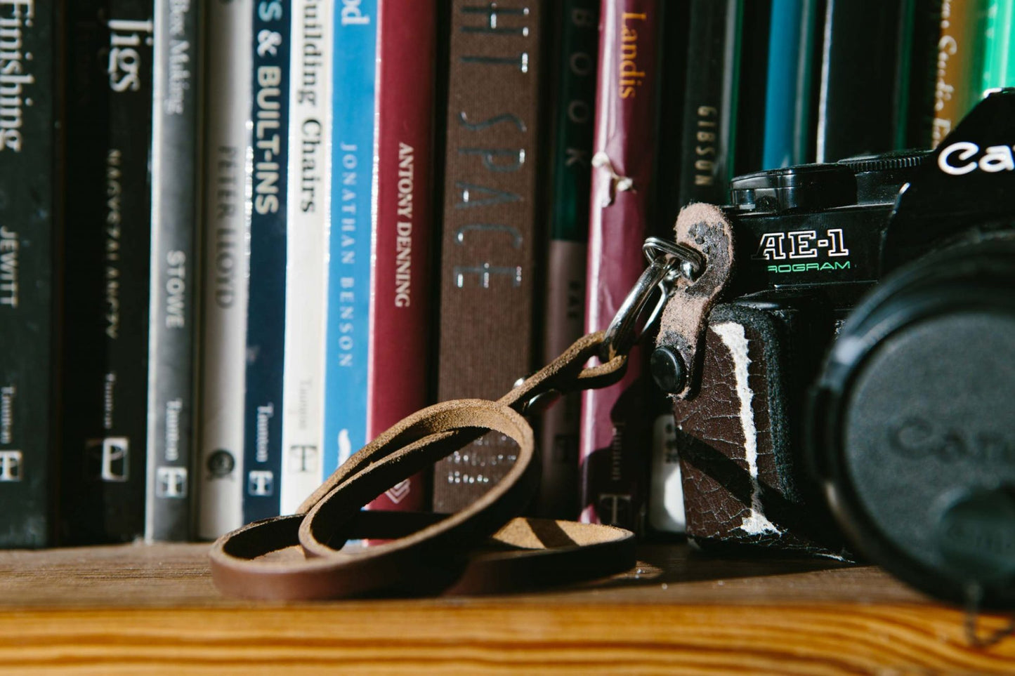 Strap-On Camera Bracelet — detail showing quick-release attachment and hardware