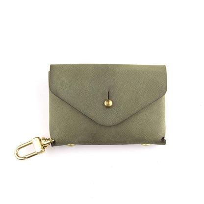 Keyllet Keychain Wallet — flat lay showing card capacity