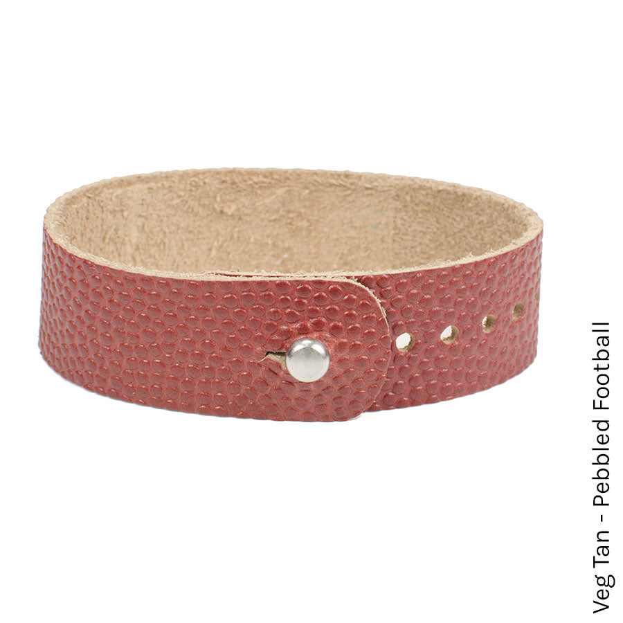 FFF Button-Stud Watchband Adjustable — lug end detail showing stitching