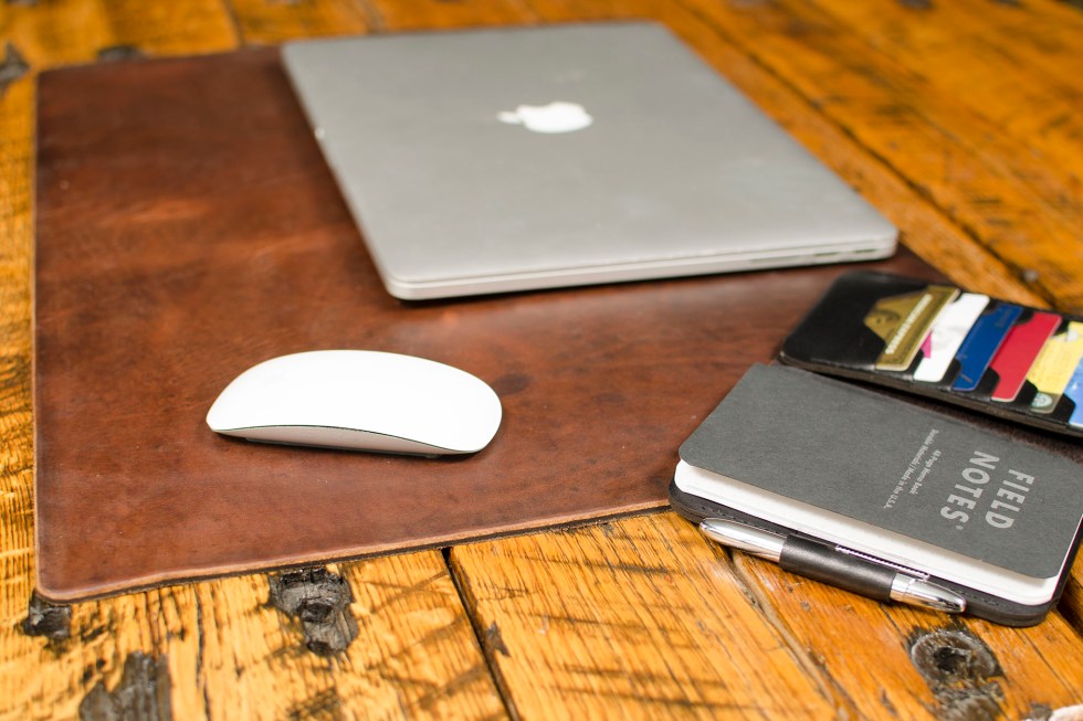 FFF Desk Pad — corner detail showing edge finishing