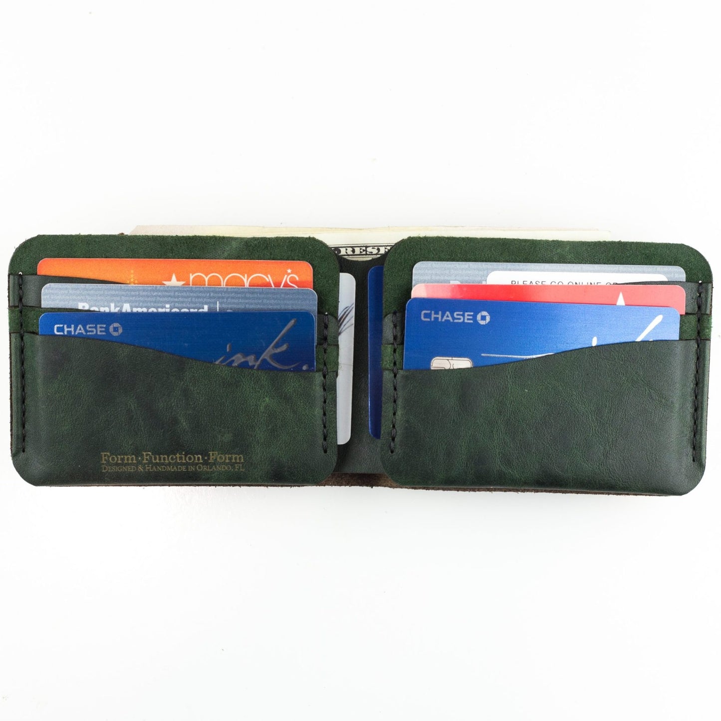 George Bifold — open view showing card slots and bill compartment