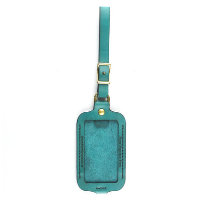 FFF Luggage / ID Tag in Latigo Teal — front view